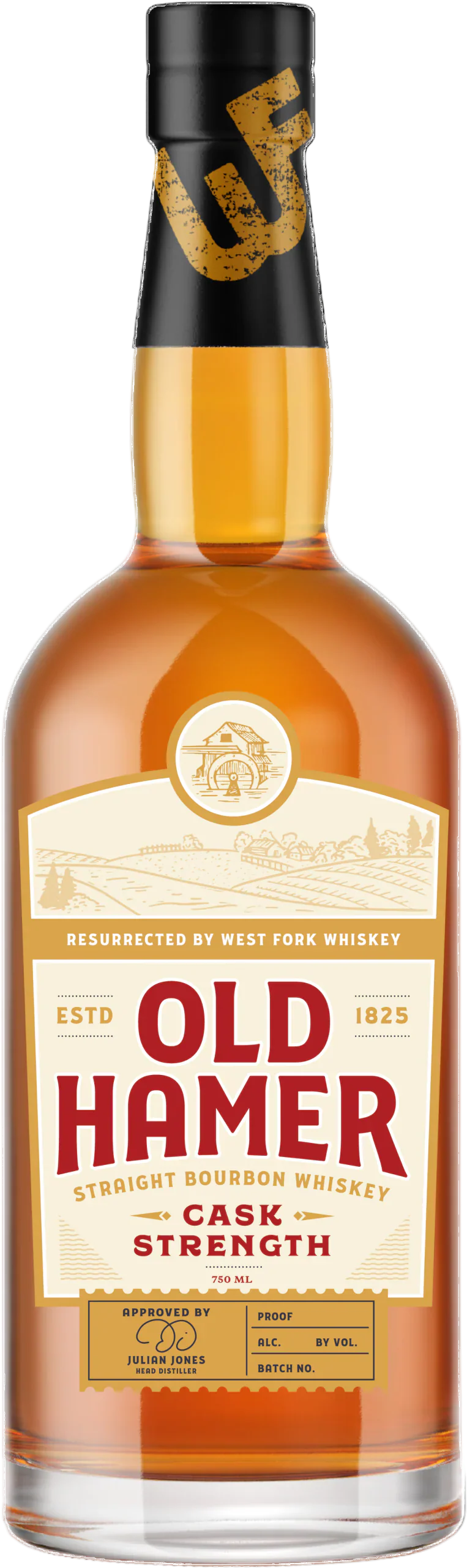 West Fork Whiskey Co. Old Hamer Cask Strength Straight Bourbon Whiskey 750ml