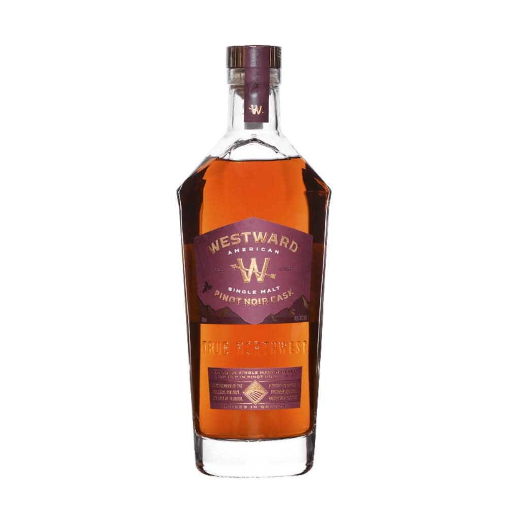 Westward Oregon Pinot Noir Cask American Single Malt Whiskey 750ml