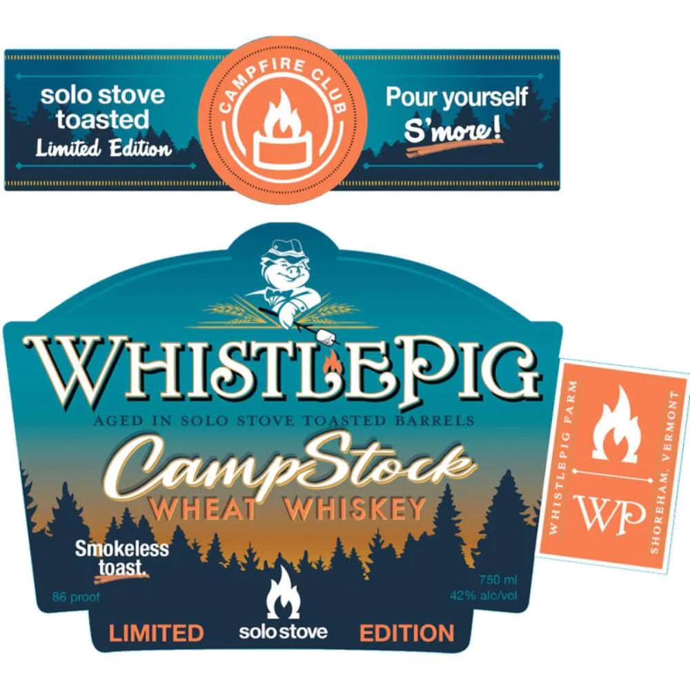WhistlePig CampStock Wheat Whiskey 750ml Bundle 3 Pack