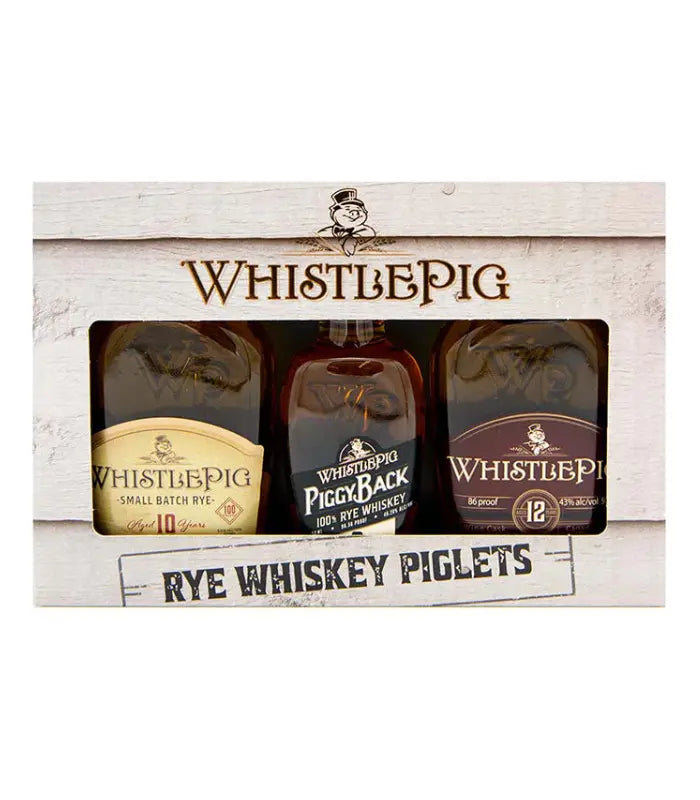 Whistlepig Rye Whiskey Piglets Flight Gift Set