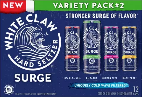White Claw Surge Variety 2 Hard Seltzer 12-Pack