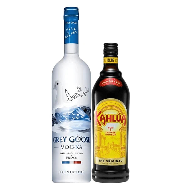 White Russian Cocktail Kit Grey Goose Vodka & Kahlua Original