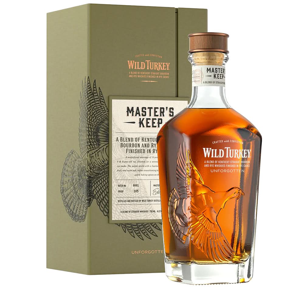 Wild Turkey Master's Keep Unforgotten Batch No. 0001 Kentucky Blended Bourbon and Rye Whiskey 750ml