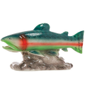 Wild Clay Rainbow Trout Ceramic Bourbon Whiskey 750ml