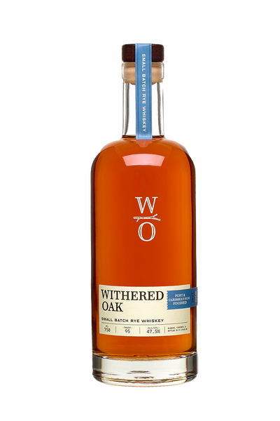 Withered Oak Port & Caribbean Rum Finished Small Batch Straight Rye Whiskey 750ml