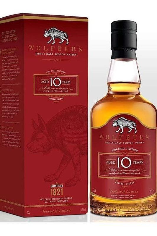 Wolfburn 10 Year Old Single Malt Scotch Whisky 750ml