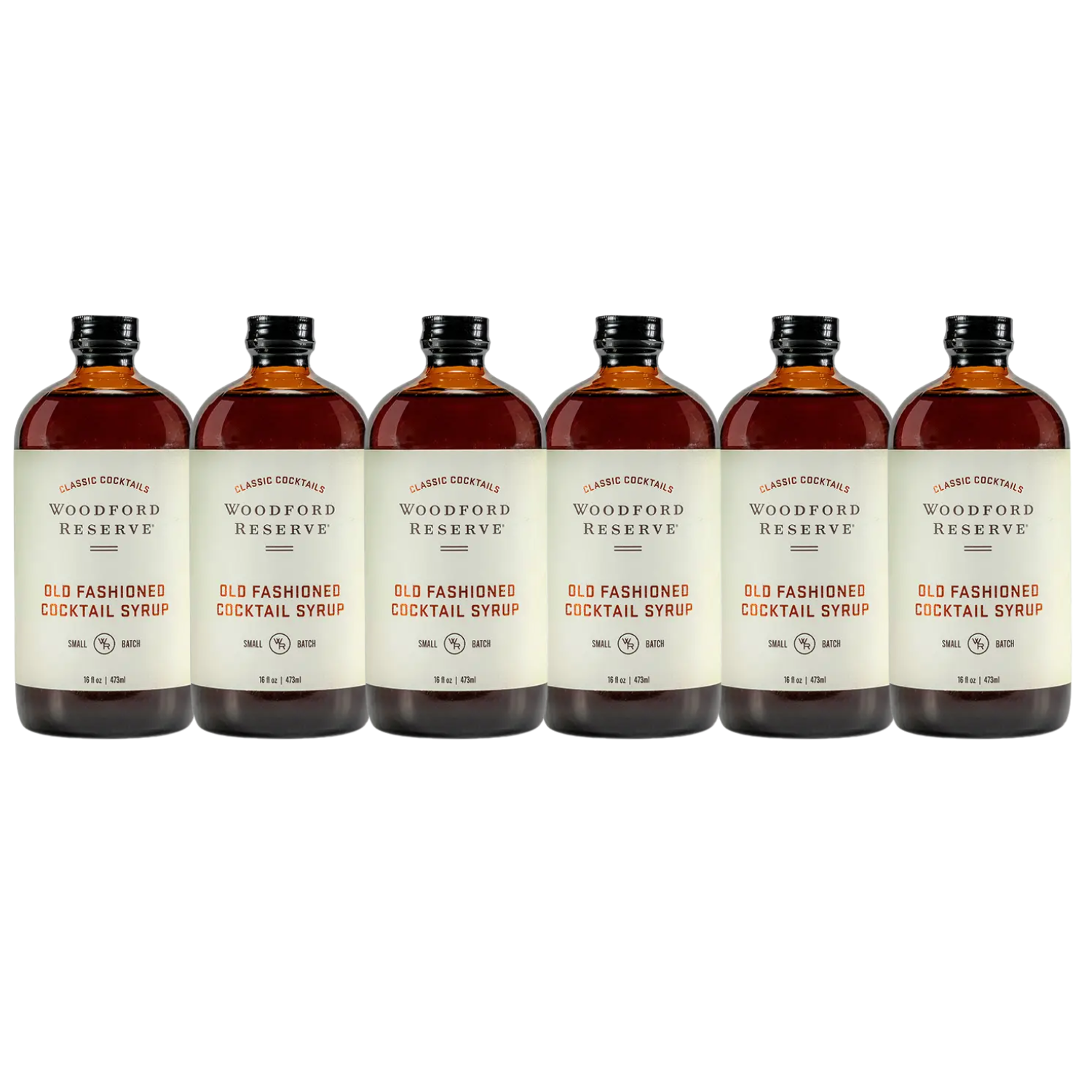 Woodford Reserve Old Fashioned Cocktail Syrup 16-Oz Bottle 6-Pack