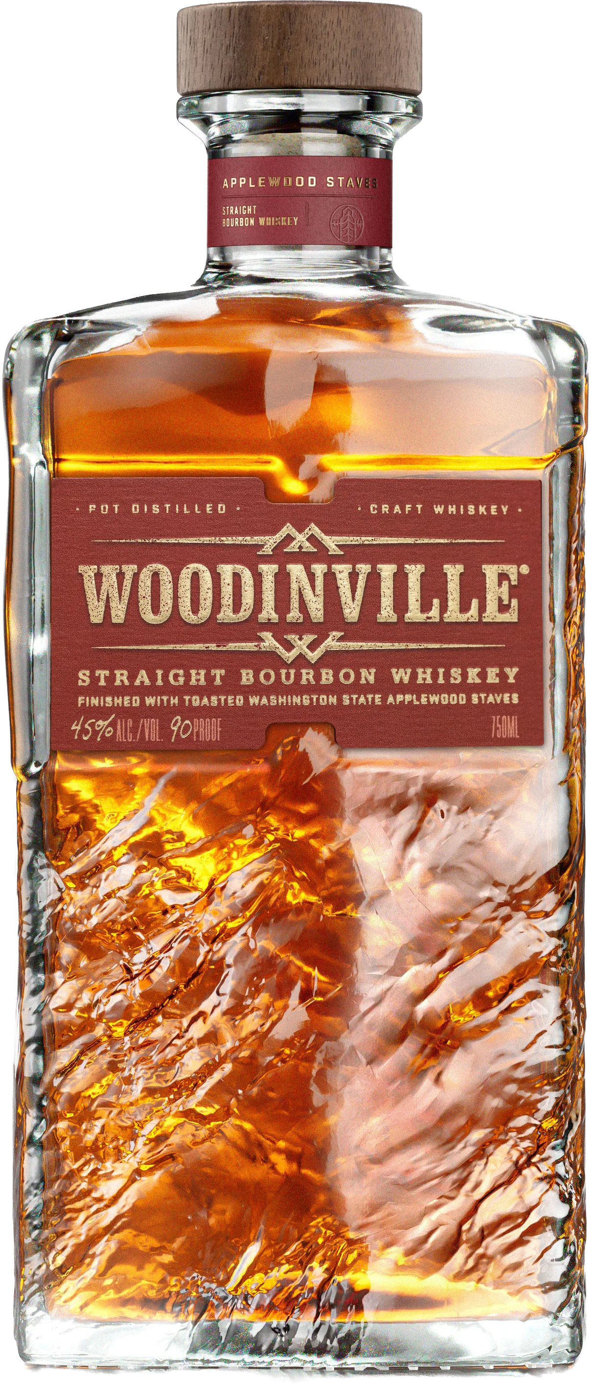 Woodinville Whiskey Co. Applewood Staves Straight Bourbon Whiskey 750ml