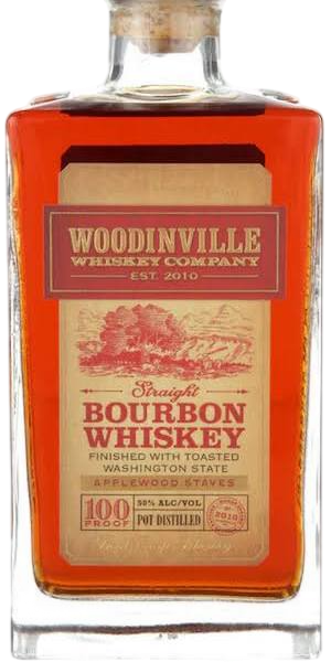 Woodinville Straight Bourbon Whiskey Applewood Staves 750ml