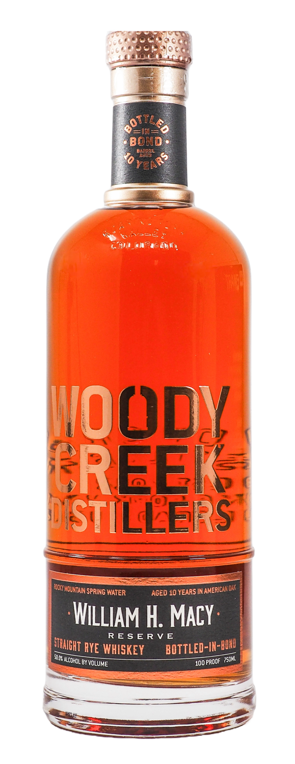 Woody Creek Distillers William H. Macy Reserve 10 Year Old Straight Rye Whiskey 750ml