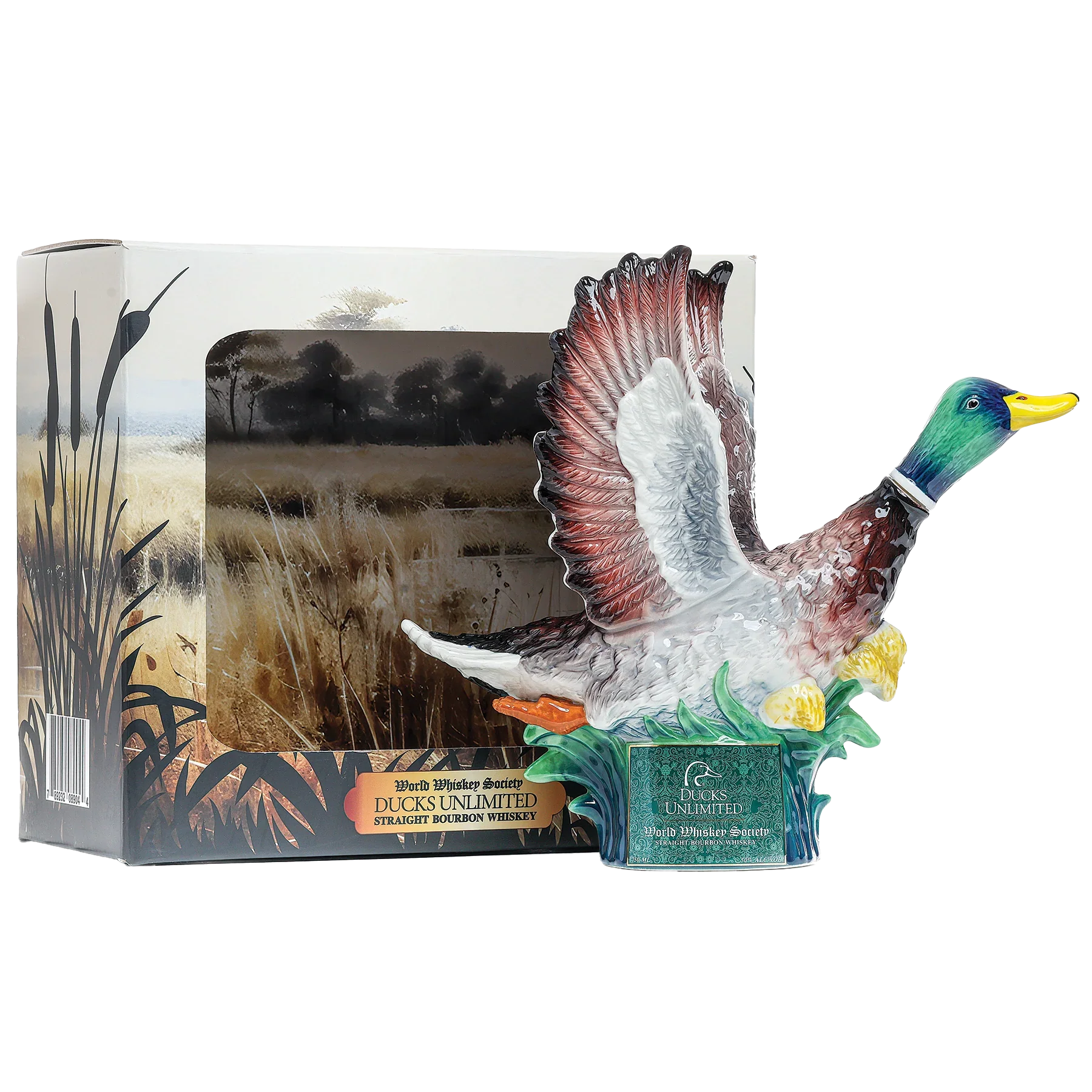 World Whiskey Society Limited Edition Ducks Unlimited Mallard Duck Straight Bourbon Whiskey 750ml