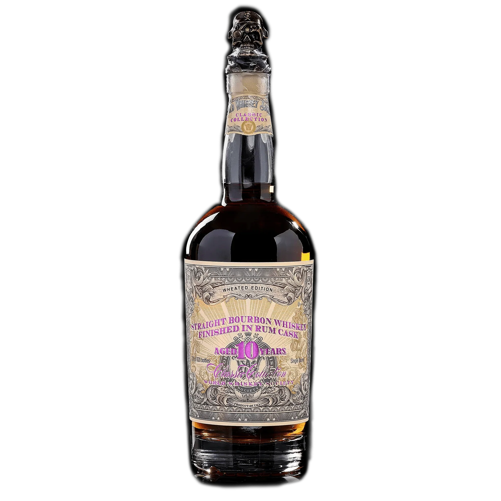 World Whisky Society Classic Collection Wheated Edition 10 Year Old Rum Cask Finished Straight Bourbon Whiskey 750ml