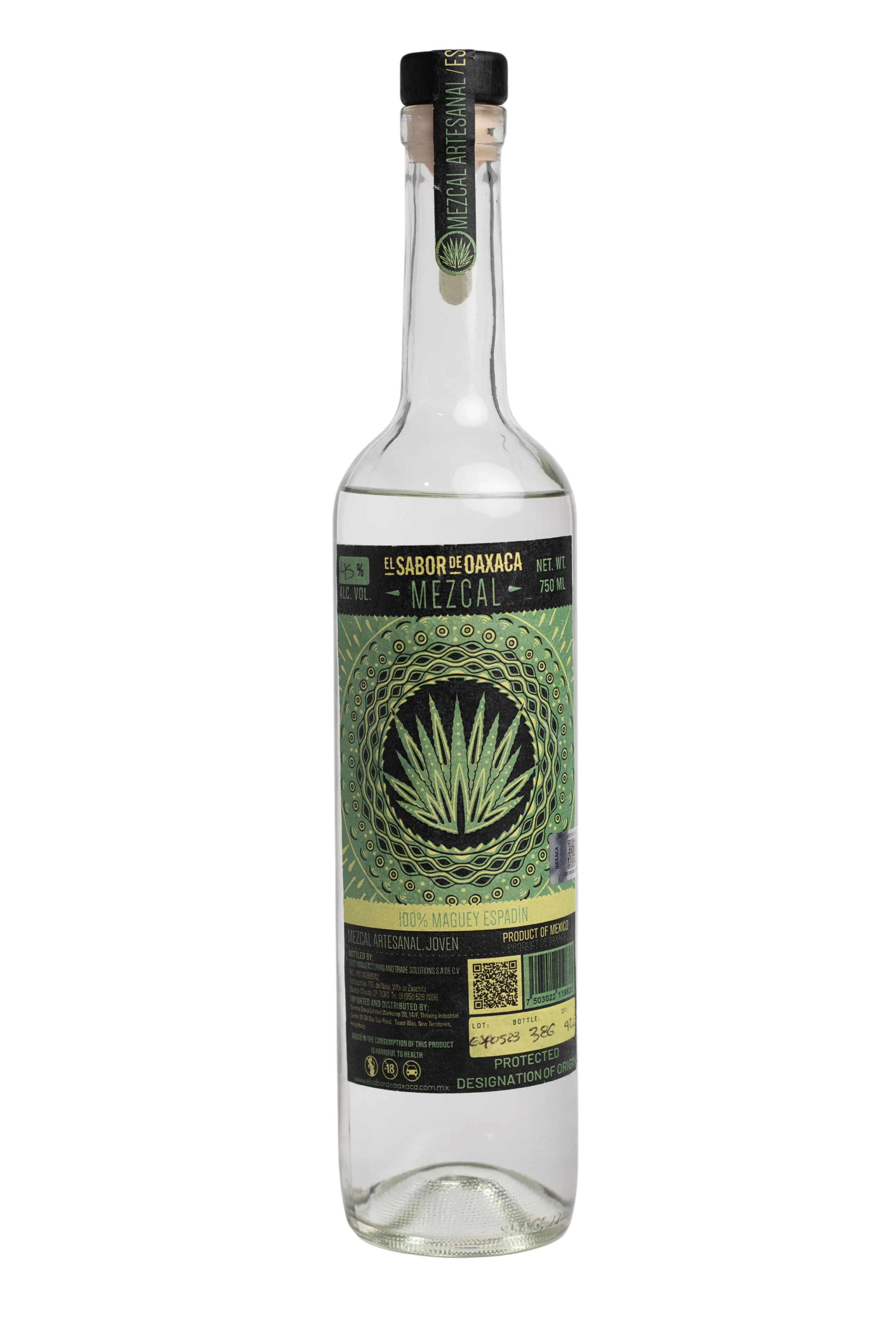 Y'dob Espadin Joven Mezcal 750ml