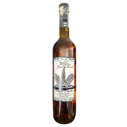 Yuu Baal Mezcal Artesanal Maguey Espadin Anejo 1 year 750 ML