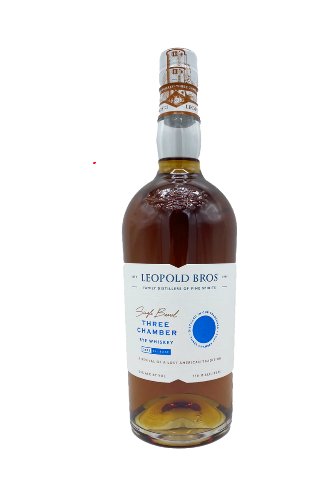 2022 Leopold Bros. Three Chamber Rye Whiskey 750ml