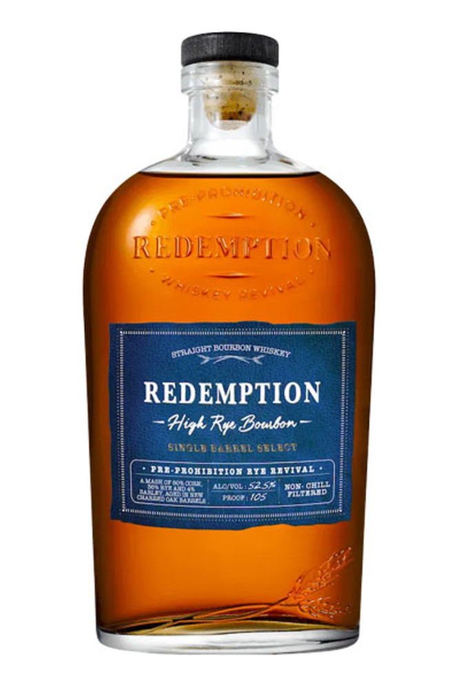 Redemption High Rye Bourbon Single Barrel Select SoCal Wine & Spirits Store Pick 105 Proof Straight Bourbon Whiskey 750ml