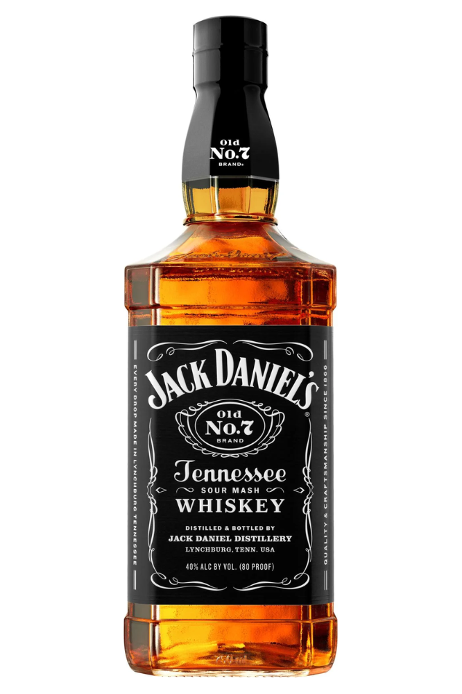 Jack Daniel's Black Label Old No.7 Brand Sour Mash Whiskey 750ml