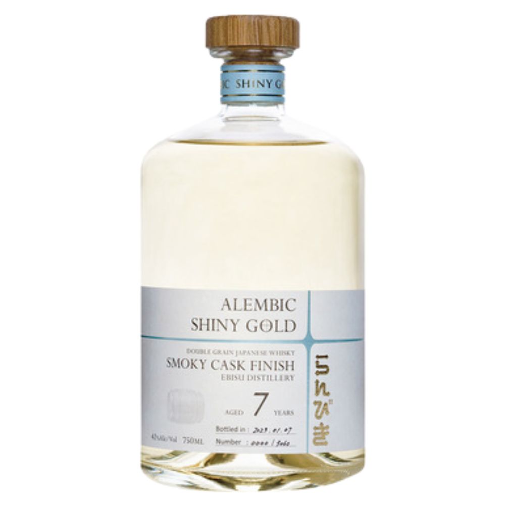 Ebisu Distillery Alembic Shiny Gold Smoky Cask Finish Japanese Whisky 750ml