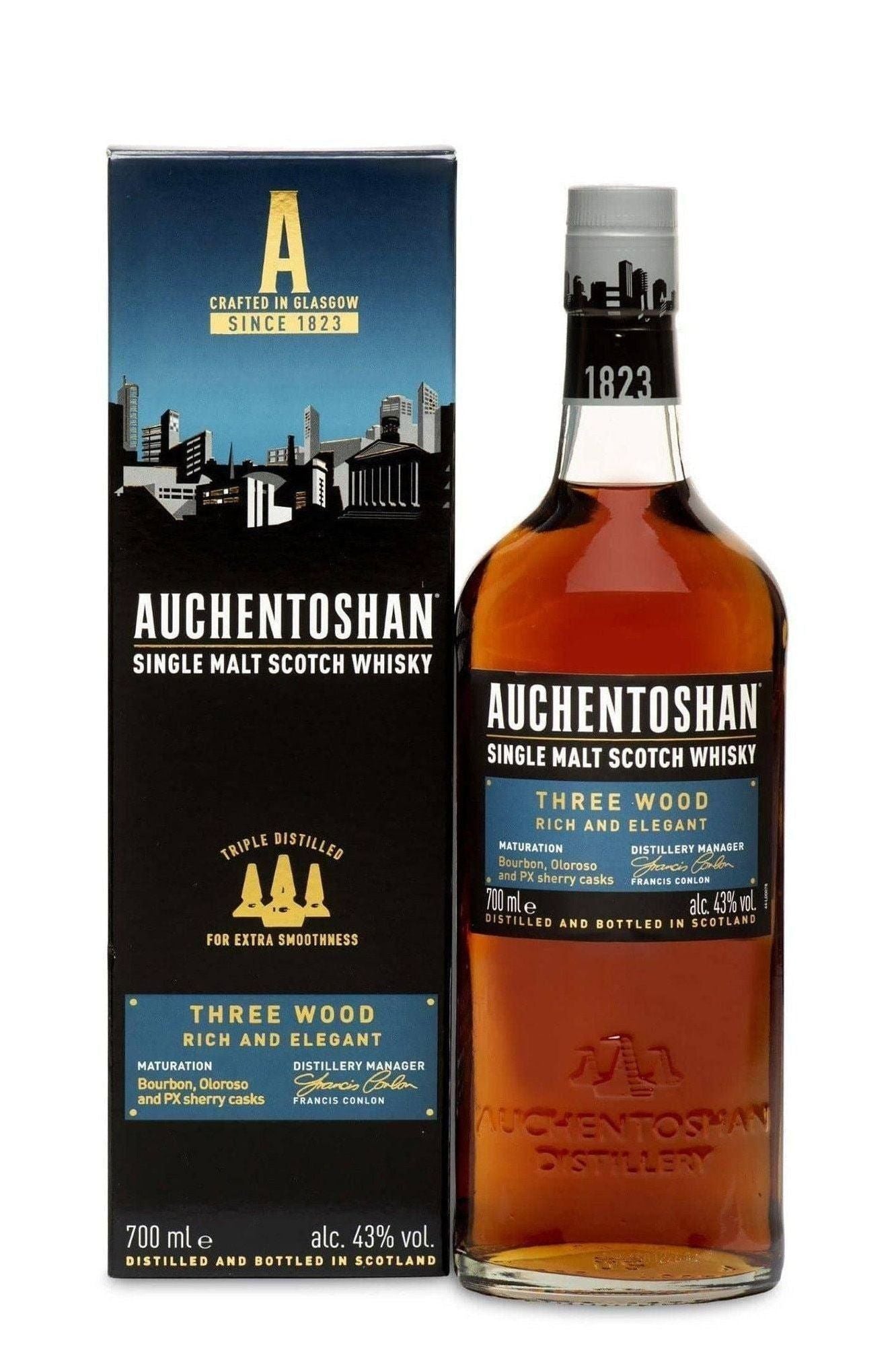 Auchentoshan Three Wood Single Malt Scotch Whisky 750ml