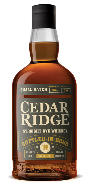 Cedar Ridge Distillery Bottled in Bond Straight Rye Whiskey 750ml