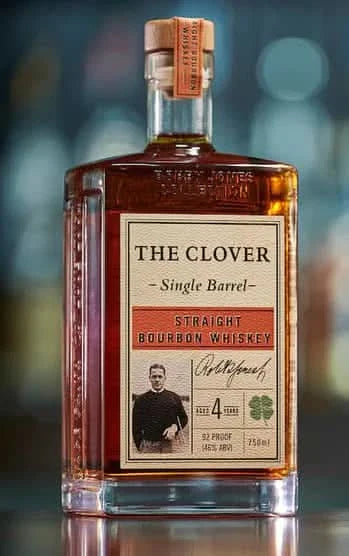 The Clover Single Barrel 4 Year Old Straight Bourbon Whiskey 750ml