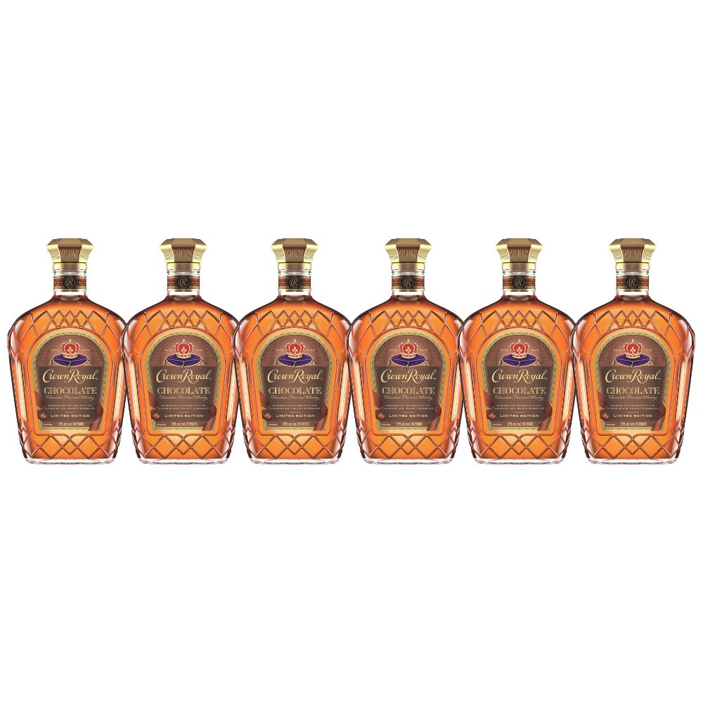 Crown Royal Chocolate Flavored Canadian Whisky Limited Edition Bundle 750ml 6 Pack