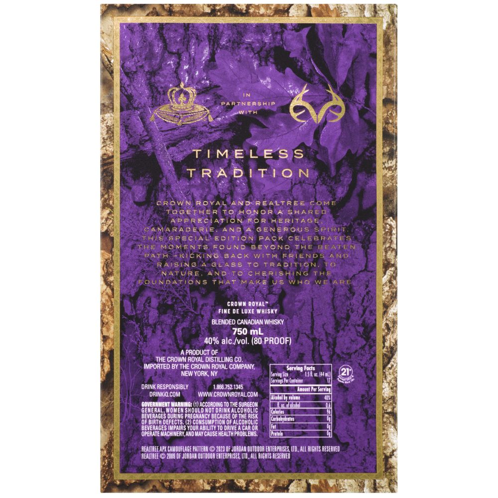 Crown Royal Realtree Limited Edition Canadian Whisky 750ml