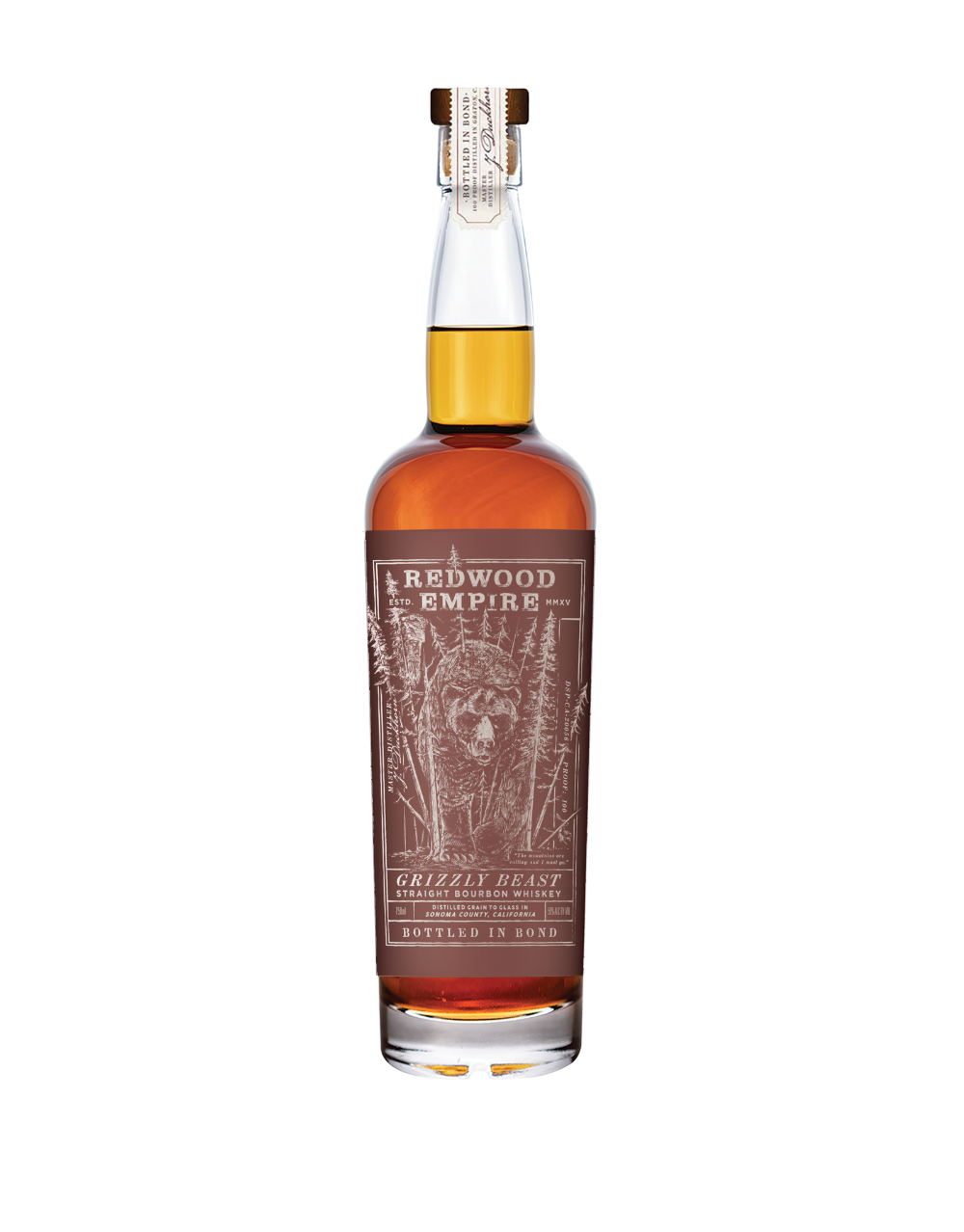 Redwood Empire Grizzly Beast 004 Straight Bourbon Whiskey 750ml