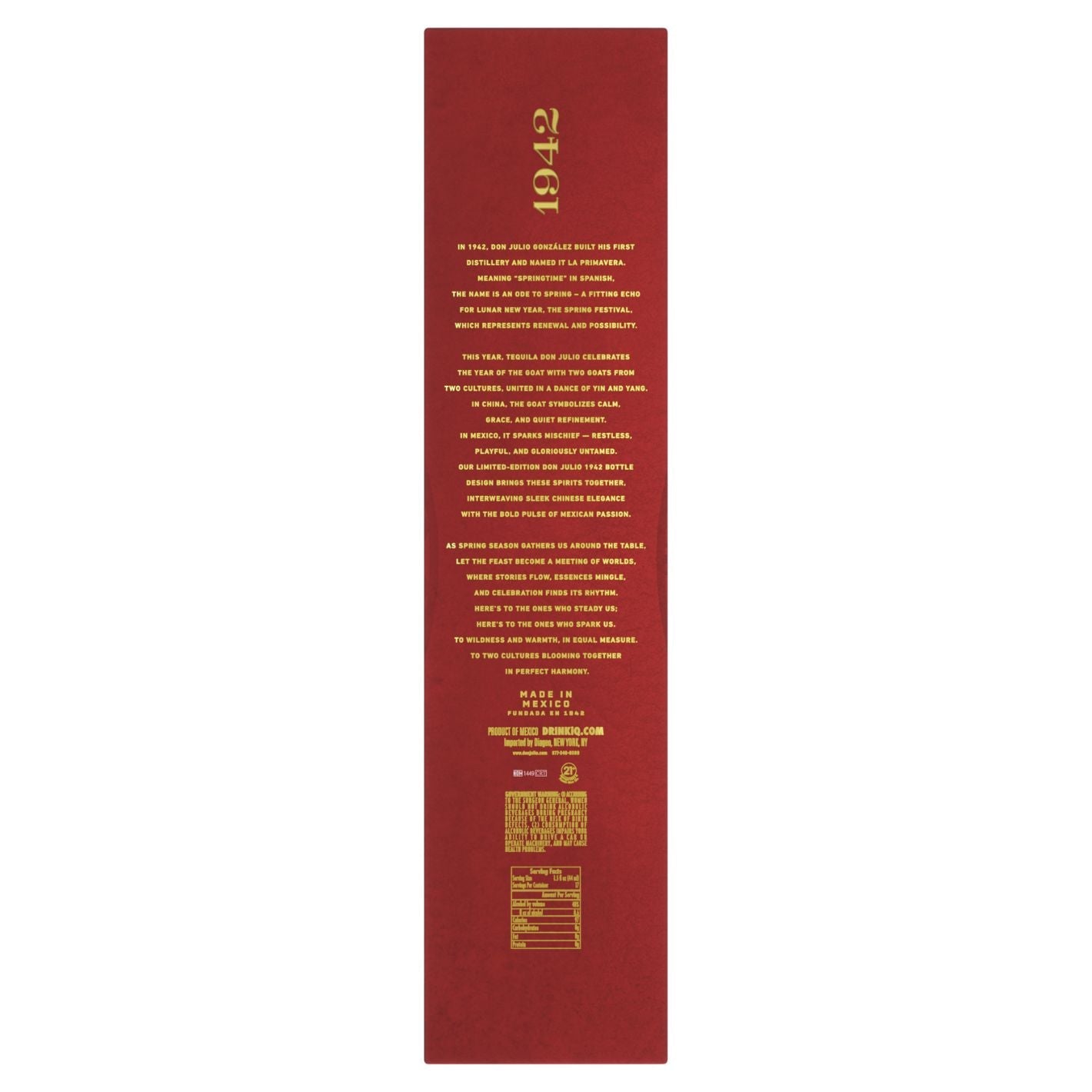 Don Julio 1942 Year Of The Goat 2027 Limited Edition