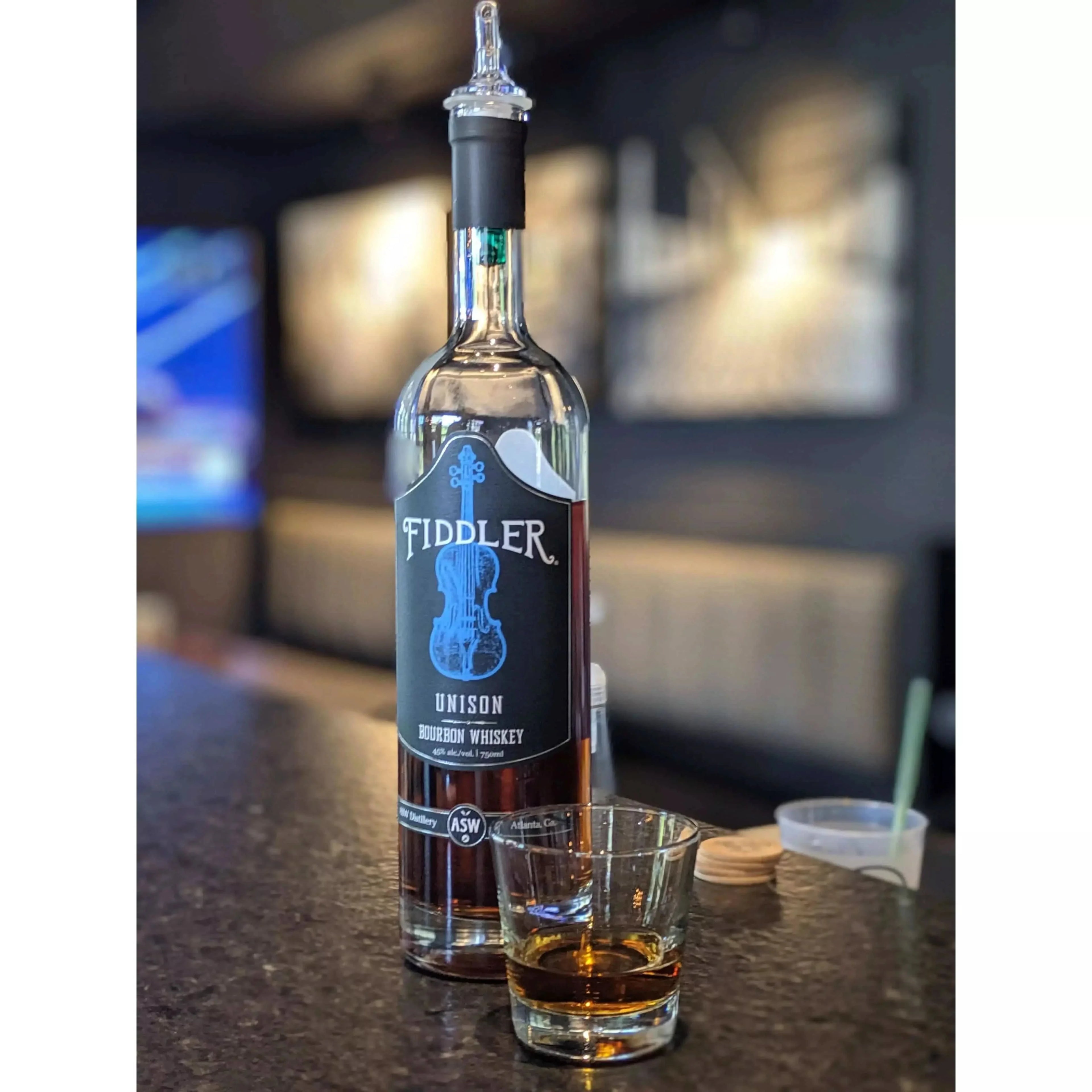 ASW Distillery Fiddler Unison Bourbon Whiskey 750ml