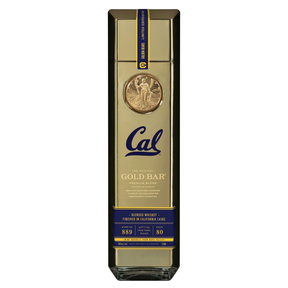 Gold Bar Cal Golden Bears Limited Edition California Cask Finished Blended American Whiskey 750ml