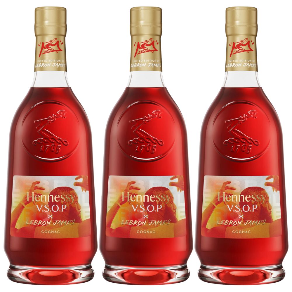 Hennessy V.S.O.P. x LeBron James Cognac 750ml Bundle 3-Pack