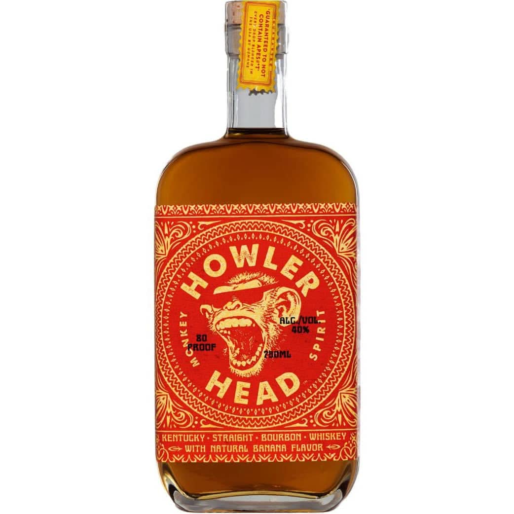 Howler Head Banana Flavored Bourbon Whiskey 750ml
