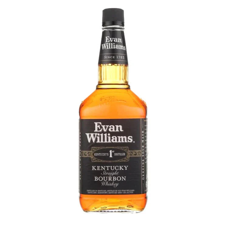 Evan Williams Black Label Kentucky Straight Bourbon Whiskey 1.75Lt