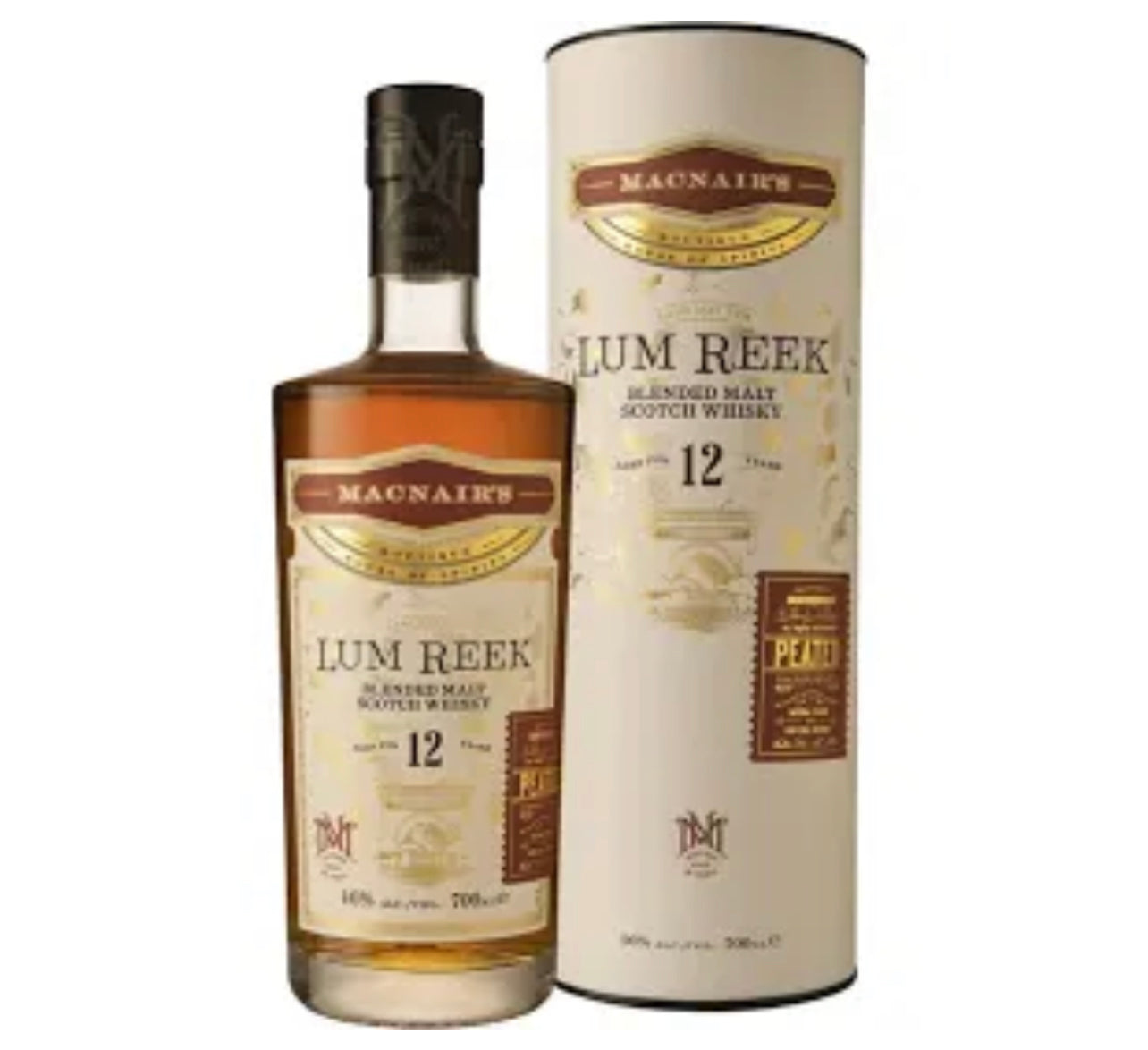 MacNair's Lum Reek 12 Year Old Peated Scotch Whisky 750ml