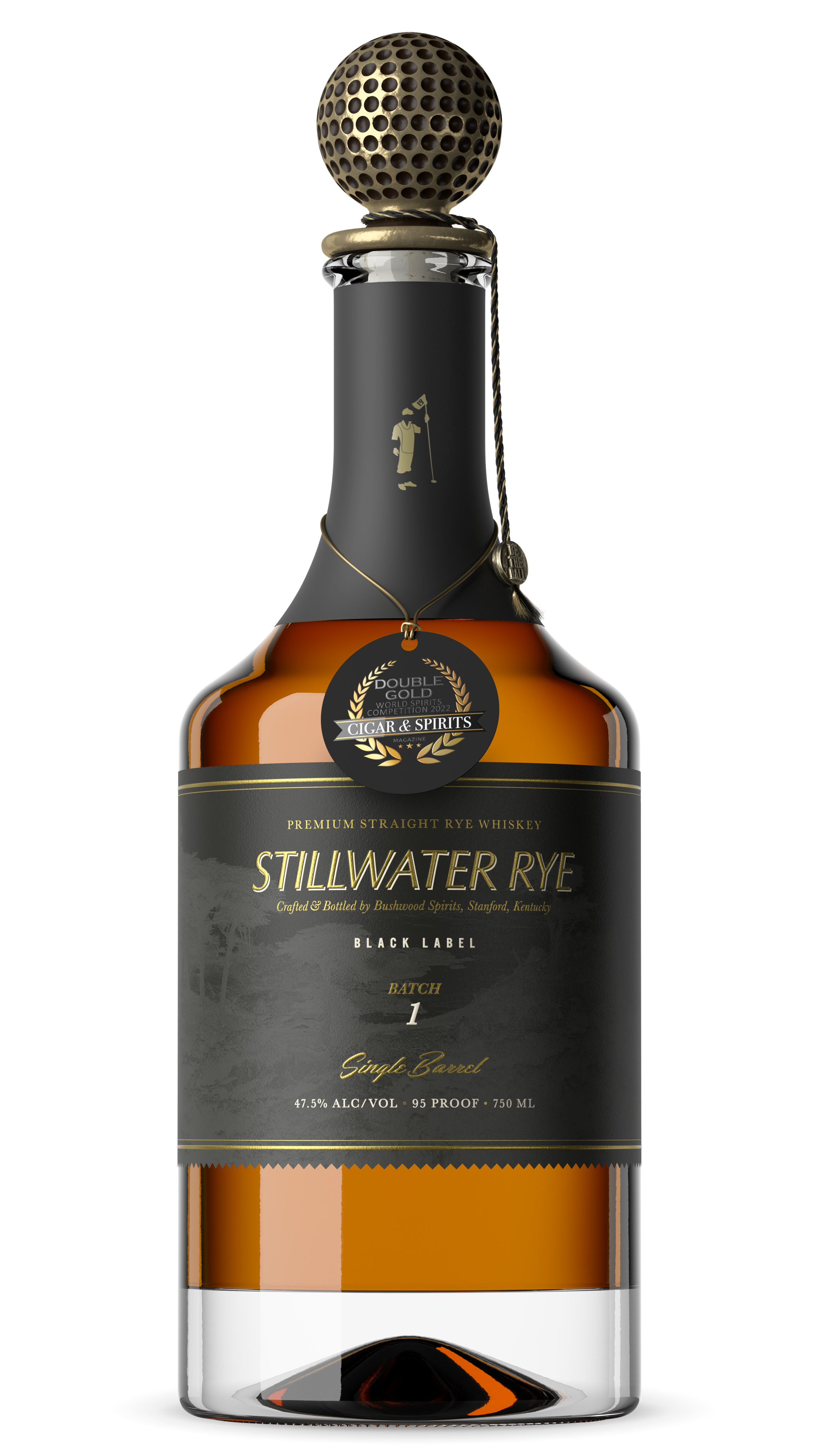 Bushwood Stillwater 7 Year Old Single Barrel Low Rye Whiskey 750ml