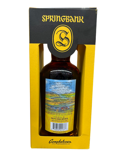 2010 Springbank Local Barley 10 Year Old Single Malt Scotch Whisky