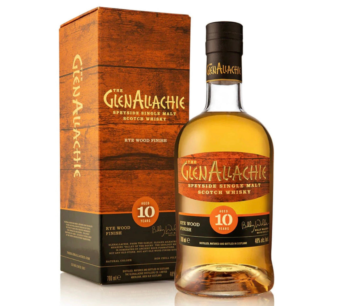 GlenAllachie Rye Wood Finish 10 Year Old Single Malt Scotch Whisky 750ml