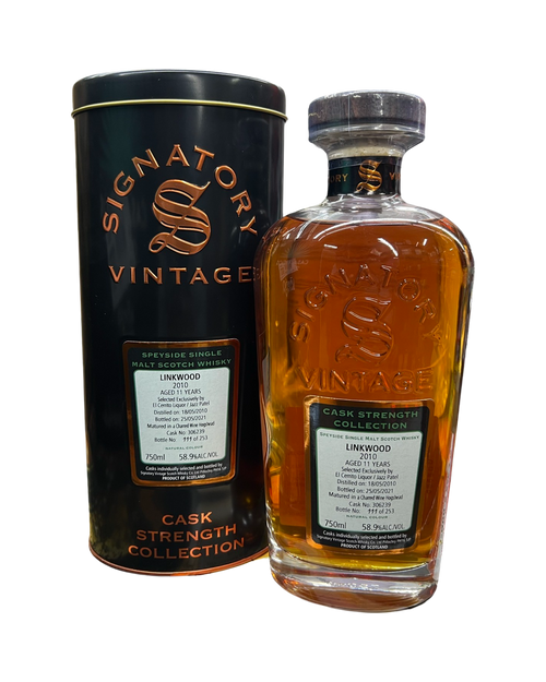 2010 Signatory Vintage Cask Strength Collection Linkwood 11 Year Old El Cerrito Liquor Store Pick Single Malt Scotch Whisky 750ml