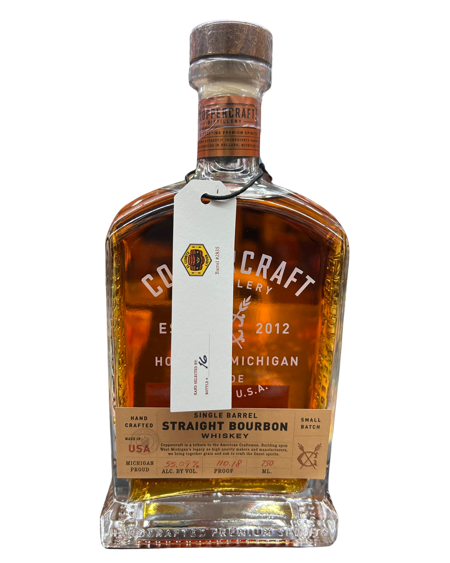 Coppercraft Single Barrel El Cerrito Liquor Store Pick 9 Year Old MGP Straight Bourbon Whiskey 750ml