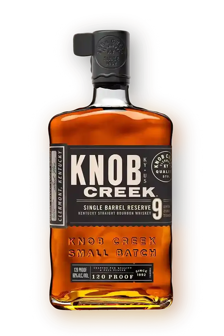 Knob Creek Single Barrel Reserve 9 Year Old 120 Proof Straight Bourbon Whiskey 750ml