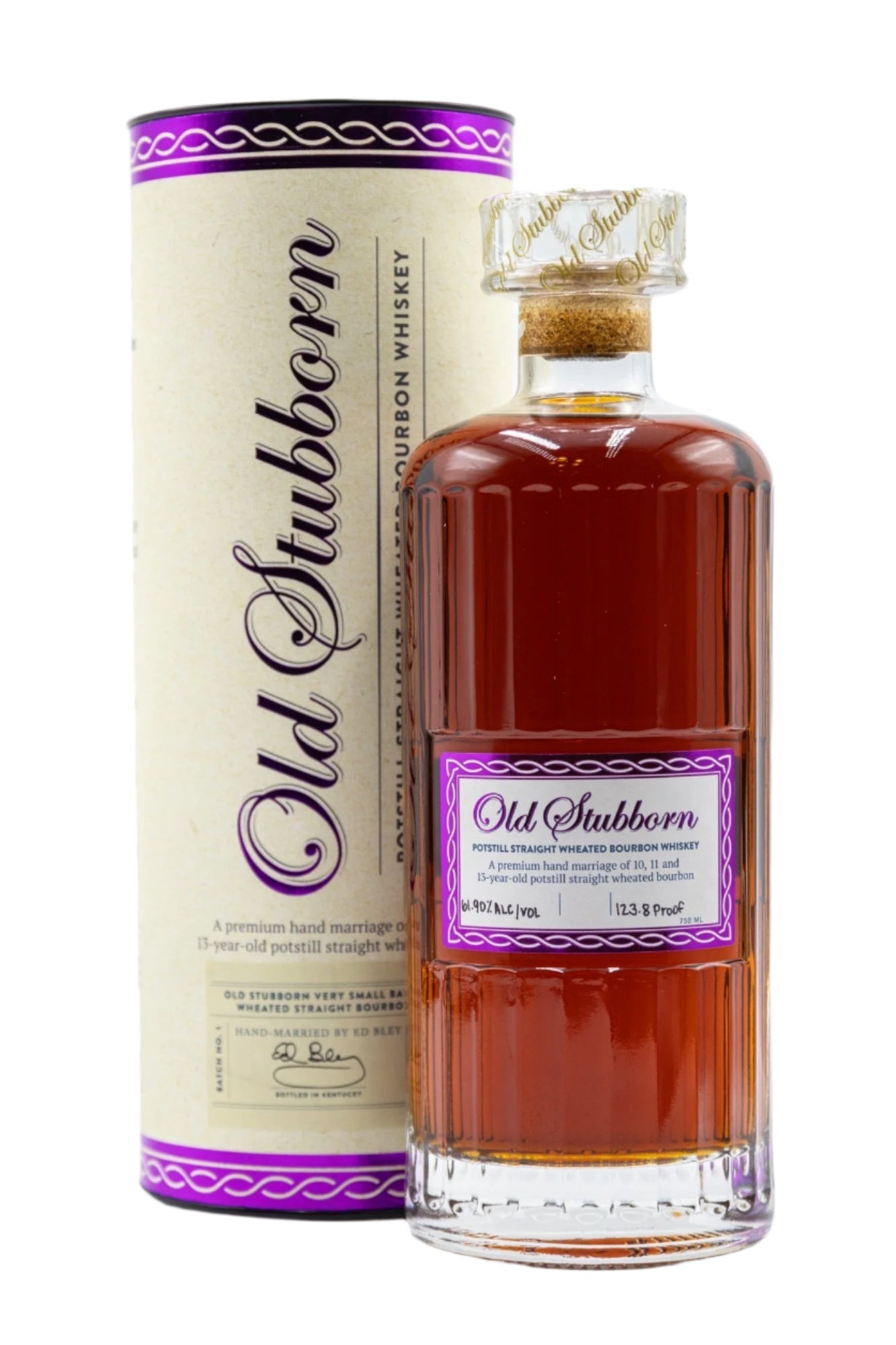Rising Tide Spirits Old Stubborn Batch 1 Potstill Straight Wheated Bourbon Whiskey 750ml