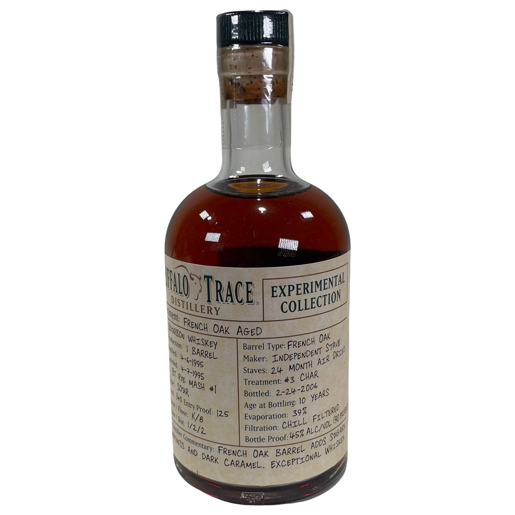 Buffalo Trace Experimental Collection French Oak Barrel Head Aged Rye Bourbon Whiskey 375ml