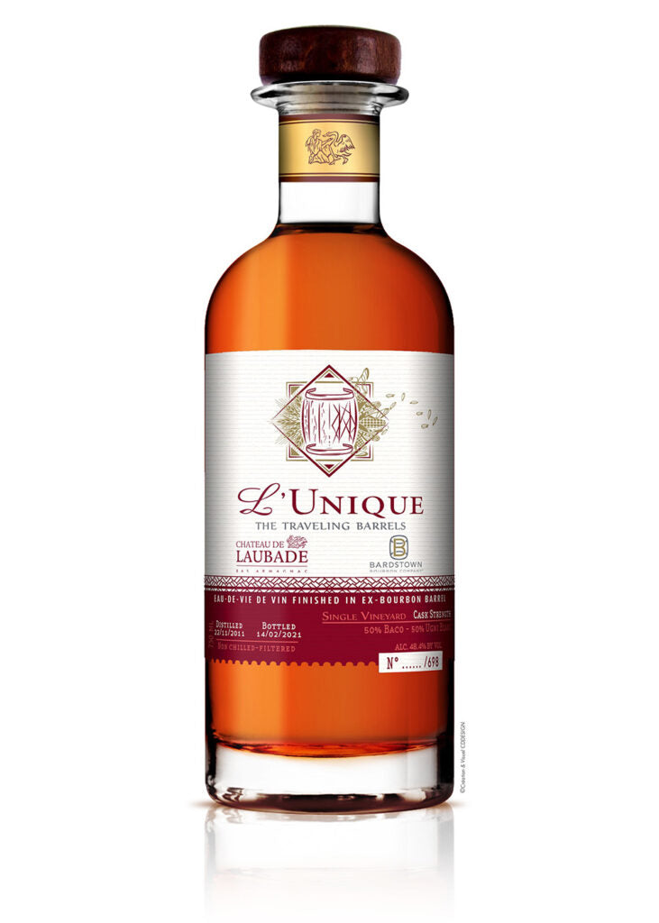 Chateau de Laubade L'Unique Bardstown Ex Bourbon Barrel Finish Eau de Vie 750ml