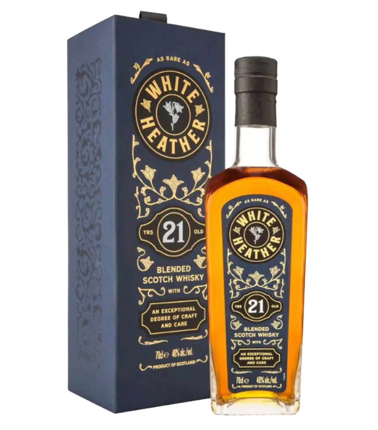 White Heather 21 Year Old Blended Scotch Whisky 700ml