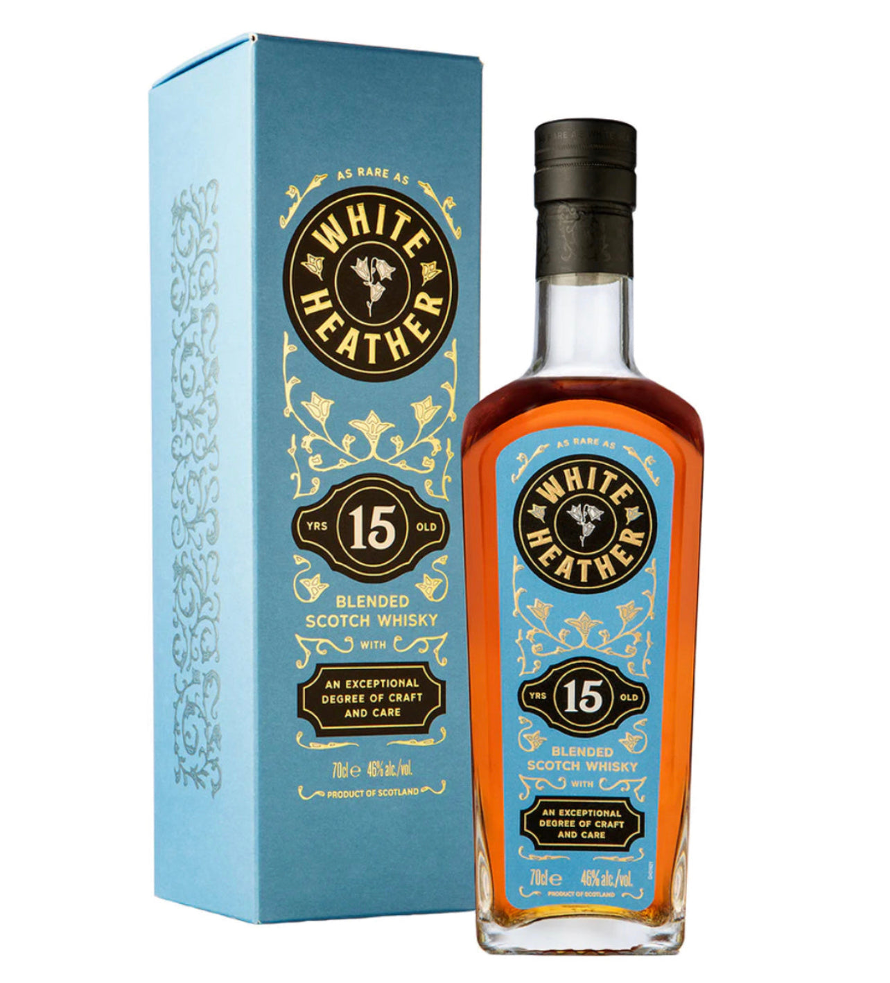White Heather 15 Year Old Blended Scotch Whisky 750ml