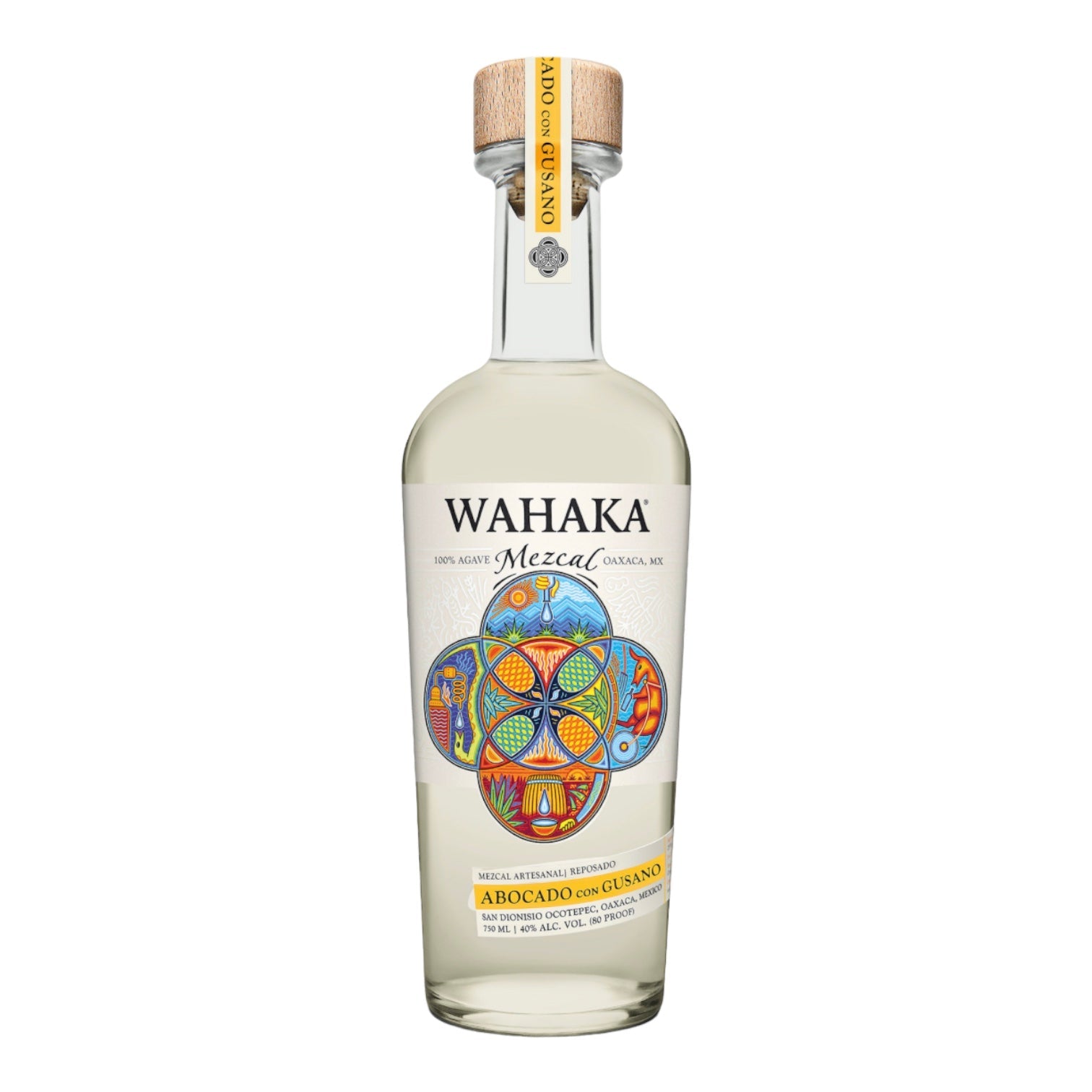 Wahaka Abocado Con Gusano Reposado Mezcal 750ml