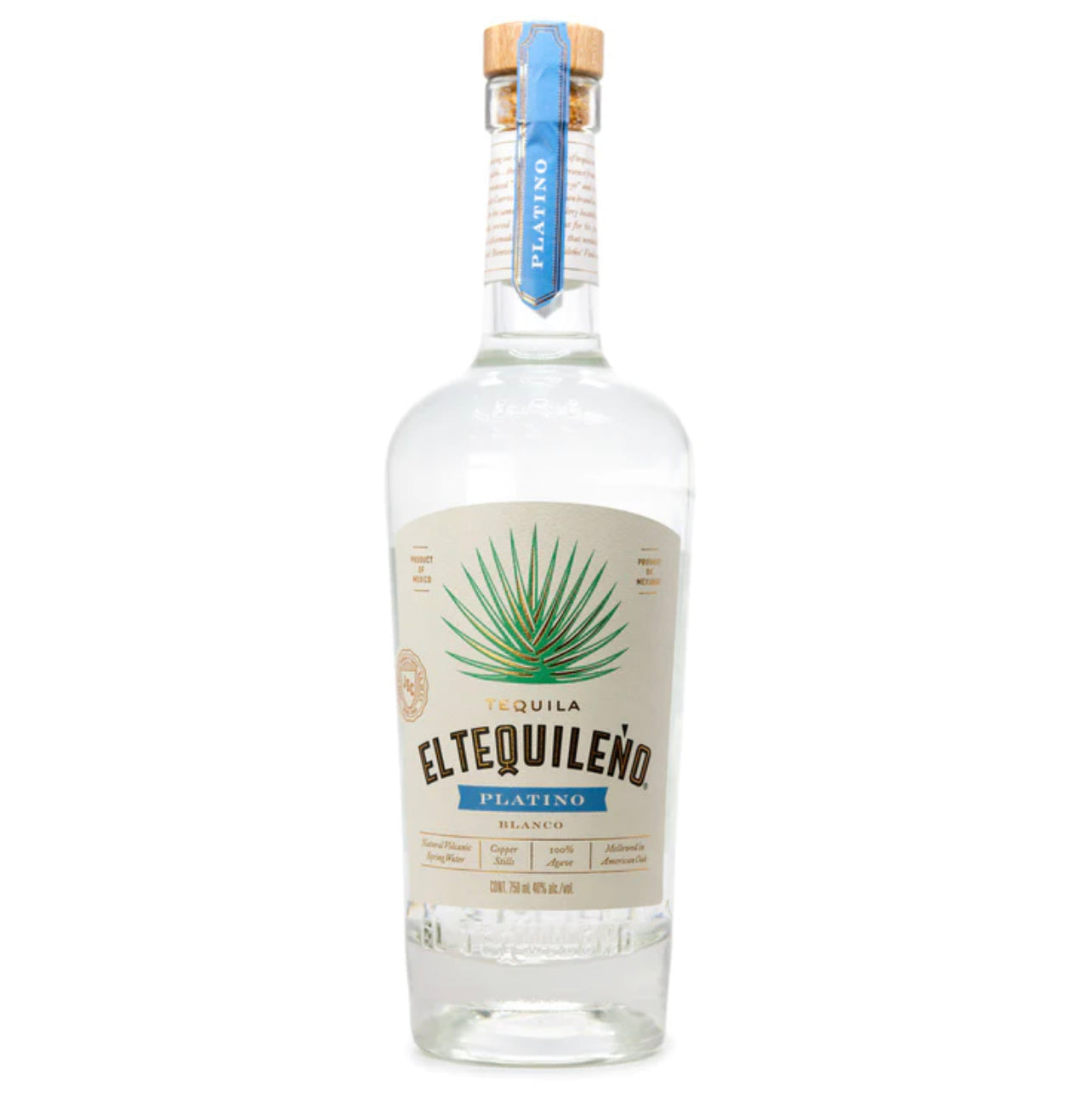 El Tequileno Platino Blanco Tequila 750ml