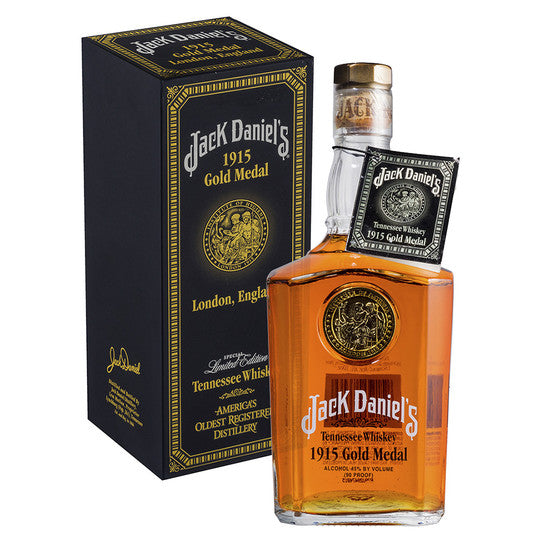 1915 Jack Daniel's Gold Medal Series London England Tennessee Whiskey 750ml (Bottle, Box & Neck Tag)