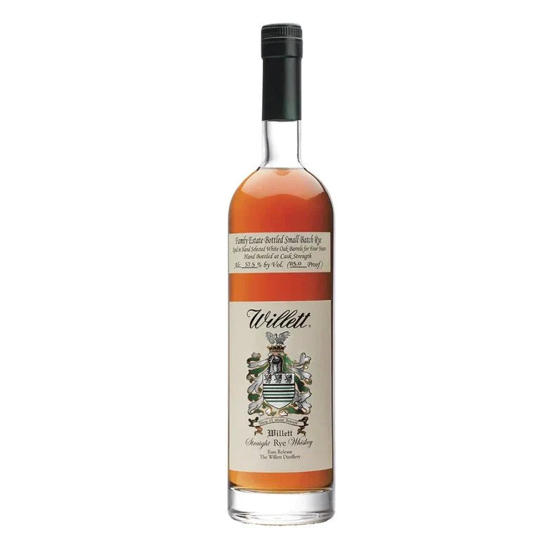 Willett Family Estate Bottled Single-Barrel Small Batch 4 Year Old Straight Rye Whiskey 750ml